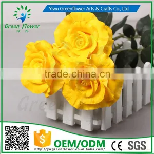 Greenflower 2016 Wholesale Handscrafts Real Touch Latex PU China Artificial Flowers Big Rose for Wedding Decoration Occation thumbnail-2