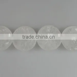 Loose Gemstone Crystal Rough Coin Beads Clear Quartz Coin Beads for Fashion and Jewelry Making thumbnail-2