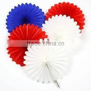 Popular Handmade Tissue Paper Fan for Party Wedding Decorations thumbnail-1