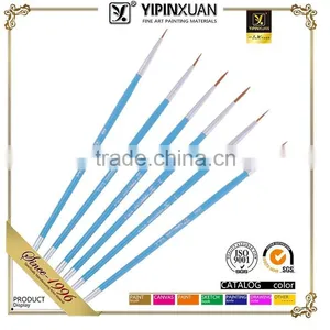 Wholesale 6 Pcs 2015 New Professional Nylon Hair Wood Handle Artist Paint Brush Set thumbnail-1