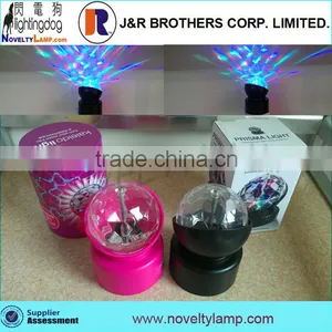 3 Inch Flashing Colorful Rotating Kaleidoscope Lamp Party Light thumbnail-2