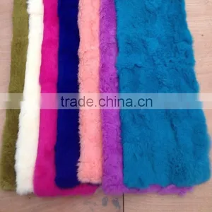Dyed Real Rabbit Fur Plate for Garments thumbnail-1