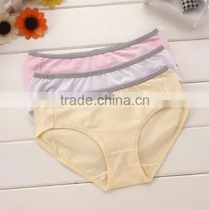 100%cotton Plain Solid Teenager Basic Well Wearing Girl Underwear thumbnail-1