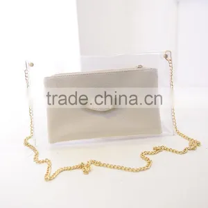 Fancy Newest Clear Pvc Mini Messenger Bag thumbnail-2