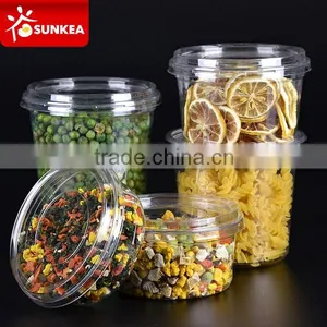 Vegetable Fruit Salad PET Plastic Cup With Lid Quality Choice thumbnail-3