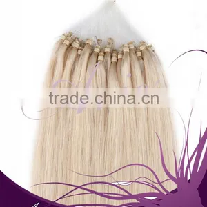 100% Indian Remy Human Hair Micro Ring Loop Hair thumbnail-1