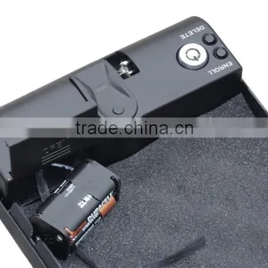 Wholesale- MS100 Micro Vault Portable Fingerprint Biometric Mini Handgun Pistol Security Storage Steel Key Safe Box thumbnail-6