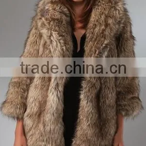 2016 New Design Hot Sale Elegant Women'S Faux Fur Coat Quality Choice thumbnail-1