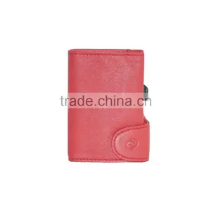 RFID Blocking id Card Holder for Travel Leather Passport Holder Rubino thumbnail-1