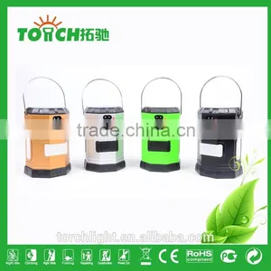 Colorful Solar Lantern Hiking Lamp Led Lantern Camping Light With Inner Battery High Power Rechargeable Lantern Torch Light thumbnail-1