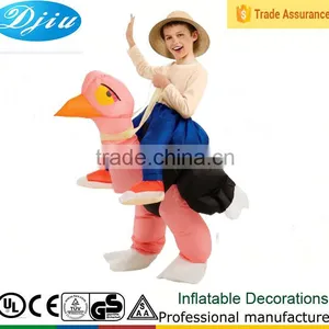 DJ-CO-145 Children Party Animal Costumes Stage Props Ostrich Inflatable Suit thumbnail-1