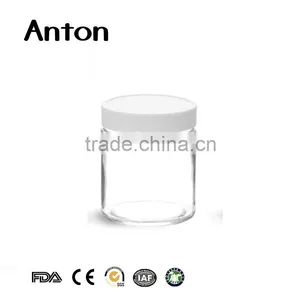 Clear 4oz New Design Cosmetic Jars Packaging With White Plastic Cap thumbnail-1