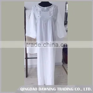 High Quality Women Pajamas Sleepwear Ladies Cotton Nightdress/Nightgown thumbnail-1