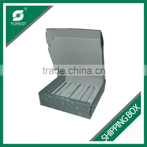 ELEGANT COLOR PRINTED CORRUGATED SHIPPING CARTONS FOR MOVING WITH INSERT DIVIDERS thumbnail-1
