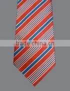 Silk Woven Stripe Mens Wedding Necktie thumbnail-1