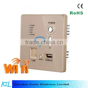 Wholesale Wall Socket USB WIFI Router WIFI AP Wireless WIFI USB Charging Panel Socket thumbnail-5