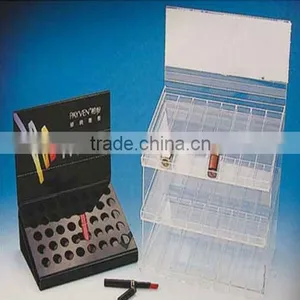 Black Acrylic Eyeliner Stand/ Clear Acrylic Lipstick Display Stands thumbnail-1