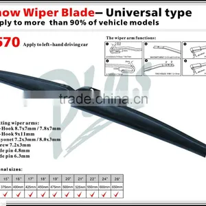 T570 Steel Frame Winter Snow Wiper Blade thumbnail-2
