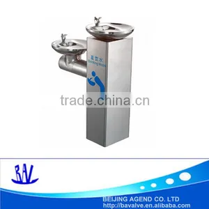 2015 High Quality Stainless Steel Fountain Double Basin Drinking Water Fountain thumbnail-1