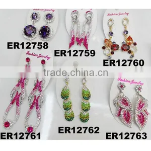 Fashion Ladies Crystal Earring Models Jewelry thumbnail-1