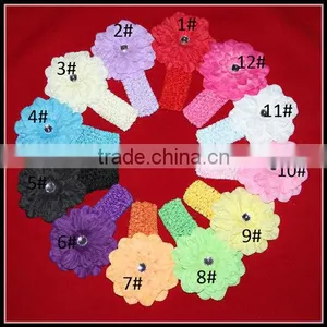 Fashion Crochet Headband With Flower Baby Accessory Headband thumbnail-1