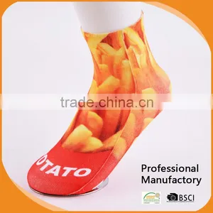 Wholesale Ladys Sublimation Ankle Socks/ Printing Socks/woman Sock thumbnail-3