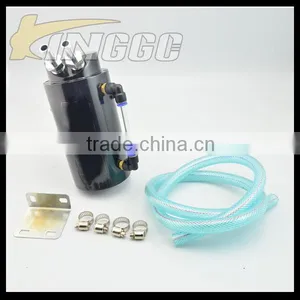 Car Engine Aluminum Universal Auto Fuel Tank Oil Catch Can thumbnail-2