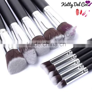 Cosmetics Brush Wholesale 10pcs Gold Alumium Luxury Best Quality Professional Makeup Brush Set thumbnail-5