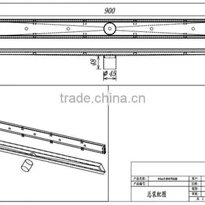 Stainless Steel Linear Shower Drain, High Quality Stainless Steel Shower Floor Grate Drain thumbnail-1