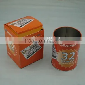 NICE-CAN New Style Round Tin Pencil Vase Pen Holder Tin Box thumbnail-2
