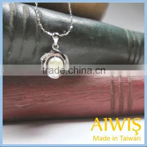 Fashion Natural FreshWater Pearls Sterling Silver Endant Necklace thumbnail-6