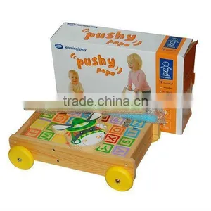 28x11x41CM Top Quality Wooden Baby Walker With Blocks thumbnail-1