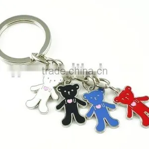 Fashion Key Chain With Bears Style Zinc Alloy thumbnail-1