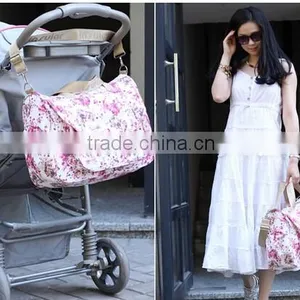 2016 Baby Diaper Nappy Backpack Changing Bag Mummy Canvas Lining Tote Handbag Shoulder Bags thumbnail-4