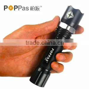 Big Discount Police LED Flashlight W/ 3W XP-E R2 LED Bulbs 18650 Rechargeable Waterproof Tactical Police Torch POPPAS- 809 thumbnail-4