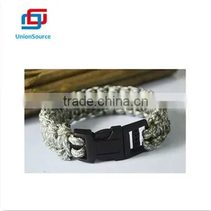 Cheap Fashion Paracord Bracelets Kit Military Emergency Survival Bracelet Men Self-rescue Parachute Cord Bracelets Many Colors thumbnail-4