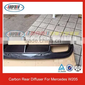 2015 New Listing W205 Carbon Fiber Rear Bumper Diffuser For Mercedes W205 Sedan thumbnail-1
