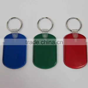 HEYU Plastic Soft Pvc Rectangular Soft Rubber Key Tag Keychain thumbnail-1
