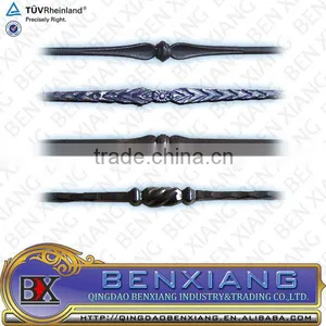 House and Garden Fence or Gate Grill Design Wrought Iron Pickets Forged Steel Bar thumbnail-1