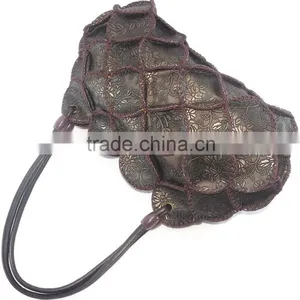 Antique Color Leather Bag Vintage Totally Handmade Crafts Top Quality Factory Price thumbnail-5