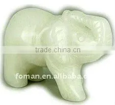 50mm Carving White Jade Carved Gemstone Animal thumbnail-1