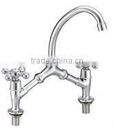 Brass Bridge Basin Mixer (BQ5313-11) thumbnail-1