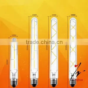 High Quality Retro LED Filament Light Bulb T30 300 E27 Tubular Lamp Warm White Dimmable 110/220V thumbnail-4