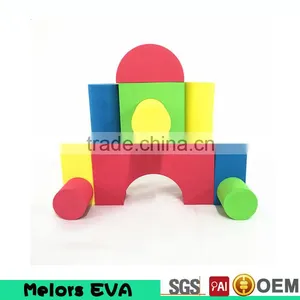 Melors Recycled Environmentally Creative EVA Foam Big Color Foam Blocks/toy Building Bricks Educational and Fun For Chidren thumbnail-1