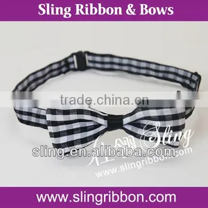2014 Latest Plaid Ribbon Bow Tie thumbnail-1