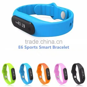 LCD Smart Watch, E6 Silicone Watch Band Sports Wristband Lcd Smart Watch thumbnail-2