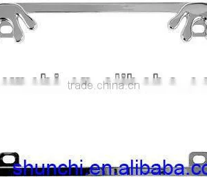 Chrome Frog License Plate Frame thumbnail-1