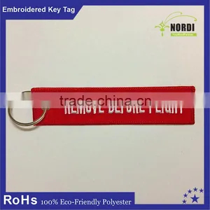 Remove Before Flight Embroidered Keychain thumbnail-3