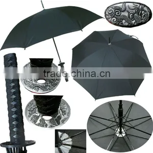 New 23" Fashion Japanese Samurai Sword Handle Umbrella thumbnail-1