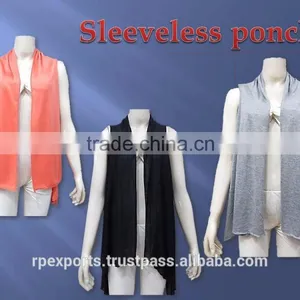 New Fancy Multi Sleeveless Poncho thumbnail-2